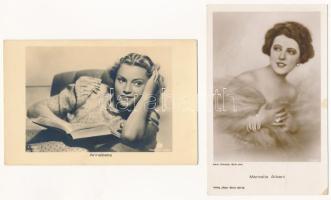 SZÍNÉSZNŐK - 5 db régi képeslap / ACTRESSES - 5 pre-1945 postcards
