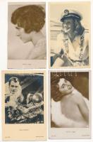 SZÍNÉSZNŐK - 8 db régi képeslap / ACTRESSES - 8 pre-1945 postcards