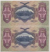 1930. 100P (2x, sorszámkövető "E 146 031264 - E 146 031265") T:III szép papír
Adamo P17