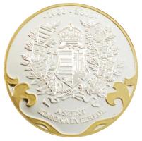 DN "A Szent Korona évezrede - 1464 Mátyás a nagy király" aranyozott, ezüstözött Cu emlékér...