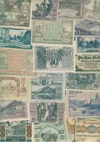 Ausztria 511db főleg klf szükségbankjegy tétel, sok sorral T:I (túlnyomó többsége), II (kevés)