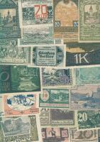 Ausztria 511db főleg klf szükségbankjegy tétel, sok sorral T:I (túlnyomó többsége), II (kevés)
