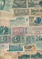 Ausztria 511db főleg klf szükségbankjegy tétel, sok sorral T:I (túlnyomó többsége), II (kevés)
