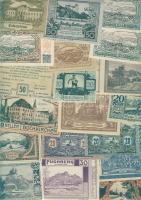 Ausztria 511db főleg klf szükségbankjegy tétel, sok sorral T:I (túlnyomó többsége), II (kevés)