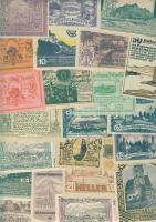 Ausztria 511db főleg klf szükségbankjegy tétel, sok sorral T:I (túlnyomó többsége), II (kevés)