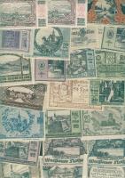 Ausztria 511db főleg klf szükségbankjegy tétel, sok sorral T:I (túlnyomó többsége), II (kevés)