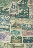 Ausztria 511db főleg klf szükségbankjegy tétel, sok sorral T:I (túlnyomó többsége), II (kevés)