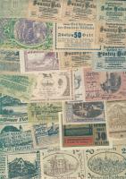 Ausztria 511db főleg klf szükségbankjegy tétel, sok sorral T:I (túlnyomó többsége), II (kevés)