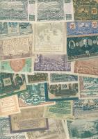 Ausztria 511db főleg klf szükségbankjegy tétel, sok sorral T:I (túlnyomó többsége), II (kevés)