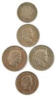 Svájc 1904-1944. 5r-20r Cu-Ni (5xklf) T:2,2-
Switzerland 1904-1944. 5 Rappen - 20 Rappen Cu-Ni (5xd...