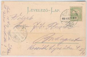 1906 Buziás, Buziási Savanyúvíz töltő ház, töltőmester és hölgyek a palackozott vízzel - Nagyon ritk...