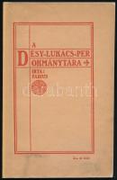[Fábián Béla (1889-1966)] Fabius: A Désy-Lukács-per okmánytára. Bp.,1913., Pesti Lloyd-Társulat, 102 p. Kiadói papírkötés, javított gerinccel, volt könyvtári példány.