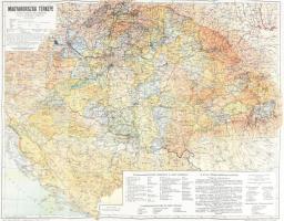 Magyarország térképe a trianoni határok feltüntetésével, terv.: Dr. Kogutowicz Károly, 1 : 500.000, reprint, 57x46 cm