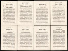 cca 1935-1940 22 db Adolf Hitler cigaretta gyűjtőkép, 12x8 cm / Adolf Hitler Nazi propaganda cigaret...