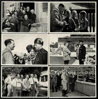 cca 1935-1940 22 db Adolf Hitler cigaretta gyűjtőkép, 12x8 cm / Adolf Hitler Nazi propaganda cigaret...