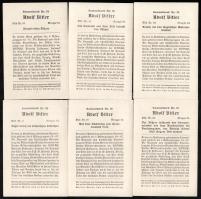 cca 1935-1940 22 db Adolf Hitler cigaretta gyűjtőkép, 12x8 cm / Adolf Hitler Nazi propaganda cigaret...