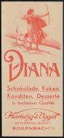 Diana Hartwig&Vogel Schokolade, Kakao stb. számolócédula
