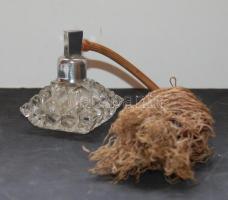 Dekoratív utántölthetős, külön kézi-pumpás parfűmös üveg