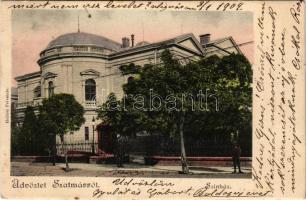 1904 Szatmárnémeti, Szatmár, Satu Mare; Színház. Hollósi felvétele. L.D.F. 132. / theatre (kis szakadás / small tear)