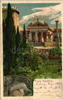 1902 Fiume, Rijeka; Tersatto / Trsat. Kuenstlerpostkarte No. 1121. von Ottmar Zieher litho s: Raoul Frank