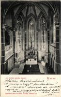 1907 Kassa, Kosice; Szent Mihály kápolna belseje. Nyulászi Béla kiadása / chapel interior (EK)