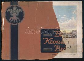 cca 1900-1910 Brassó (Brasov, Kronstadt), album 12 db színes képpel (Raidl Sándor festményeinek reprodukciói), az utolsó kép kihajtható, 20x14 cm és 28x18 cm méretben. Tűzött papírkötés, sérült, hiányos borítóval, néhány koszos, foltos lappal.