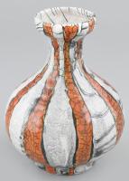 Iparművészeti Gorka váza, kerámia, jelzés nélkül, hibátlan, m: 16,5cm