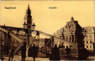 1911 Nagyvárad, Oradea; Kishídfő, Városháza. W.L. (?) 32. / bridge, town hall (EK)