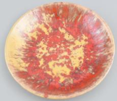 Karsai Judit: Retró kerámia tál, jelzés nélkül, hibátlan, d: 20,5 cm