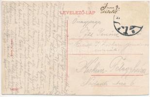 Arad, József főherceg út, autóbusz. Bloch H. kiadása / street view, autobus (r)