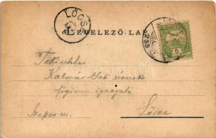 1903 Arad, Andrássy tér. Bloch H. kiadása / square (kopott sarkak / worn corners)