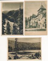 6 db RÉGI erdélyi és román képeslap / 6 pre-1945 Transylvanian and Romanian postcards: Braila, Ploesti, Baile Calimanesti, Tusnad, Lacul Rosu