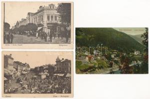 6 db RÉGI erdélyi és román képeslap / 6 pre-1945 Transylvanian and Romanian postcards: Braila, Ploes...