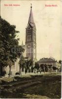 1908 Buziás, Buziásfürdő, Baile Buzias; Római katolikus templom. Francz Testvérek kiadása / Catholic church (r)