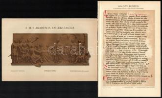 cca 1895-1900 kb. 40 db egyoldalas színes nyomat a Pallas Nagy Lexikonából (magyar díszítmények, ékí...