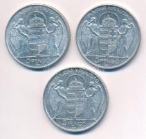 1943. 5P Al "Horthy Miklós születésének 75. évfordulójára" (3x) T:1-,2
Adamo P8.3