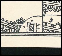 Kozma Lajos (1884-1948): Áldás. Cinkográfia, papír, jelzett a cinkográfián, 19,5×16,5 cm