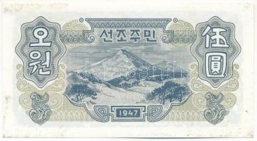 Észak-Korea 1947. 5W "903900" T:I- folt
North Korea 1947. 5 Won "903900" C:AU s...