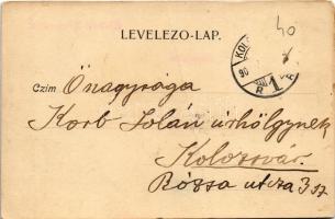 Kolozsvár, Cluj; Babos palota, Phőnix Biztosító Társaság főügynöksége, Wertheimer Vilmos üzlete, pia...