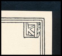 Kozma Lajos (1884-1948): Csak a halál választ el. Cinkográfia, papír, jelzett a cinkográfián, 19,5×1...