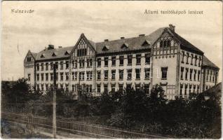1915 Kolozsvár, Cluj; Állami tanítóképző intézet. Schuster Emil kiadása / teachers training institute (r)