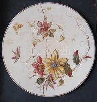 Eredeti Villeroy and Boch falitányér, virágmintával, 44cm-es átmérővel és hibátlan állapotban