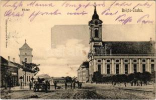 1904 Békéscsaba, Fő tér, templom. Lepage Lajos kiadása (fl)