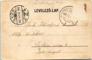 1901 Kiskunlacháza, Lacháza; Fő utca, templom (Rb)