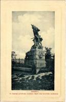1913 Isaszeg, az isaszegi győzelmes csatában elesett hős honvédek emlékének szobra. W.L. Bp. 7678. Haas Géza kiadása