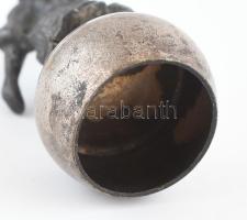 Régi dugó kupak. Figurális.Ezüstözött fém 6 cm