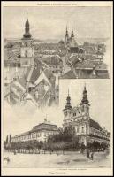 Morelli Gusztáv (1848-1909) és Rauchbauer: Nagy-Szombat (Nagyszombat), 1890-es évek. Rotációs famets...