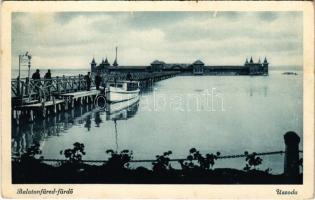 Balatonfüred-fürdő, uszoda, motorcsónak