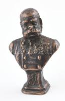 Ferenc József mini bronz büszt 4 cm