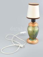 Zsolnay eozin mázas asztali lámpa. 31 cm égővel